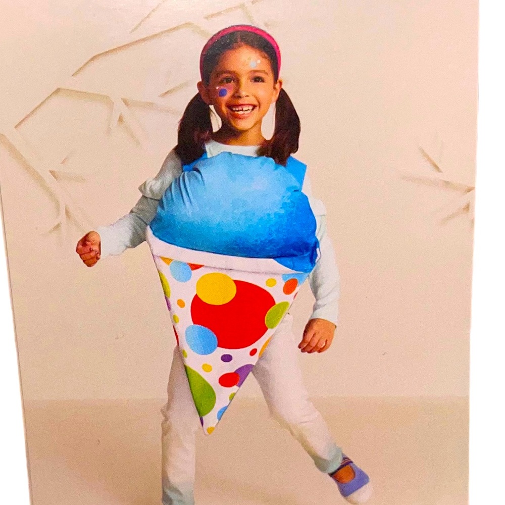 Snow Cone Halloween Costume one size fits most adult kids brand new never worn
